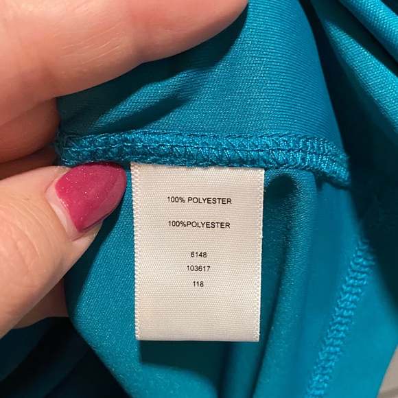 Legendary Anglers Teal Performance Polo Shirt Size M - Picture 6 of 7